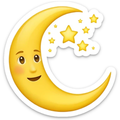I need a cresent moon only moon nit other light. As a moon street light emoji sticker