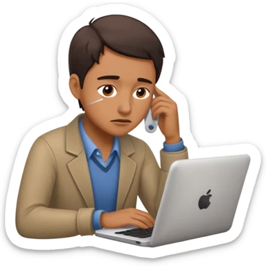 A person working with no pay sticker