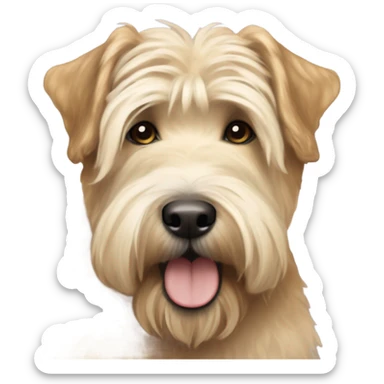 Wheaten in love sticker