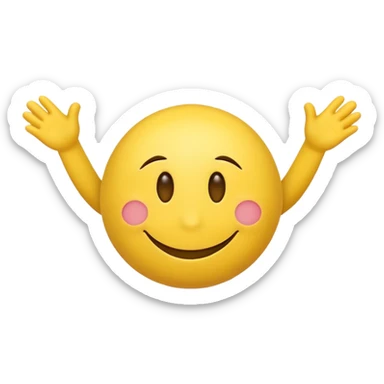 A smiley face between two legs looking forward sticker