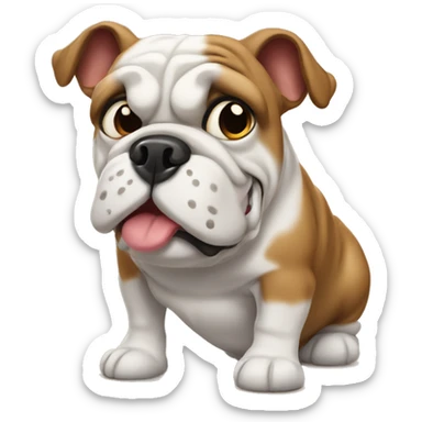 Bulldog francés café  sticker