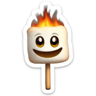 Burnt marshmallows  sticker