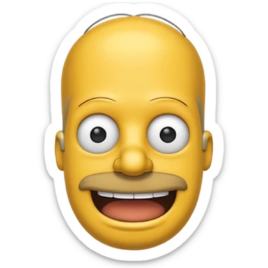 Homer Simpson emoji sticker