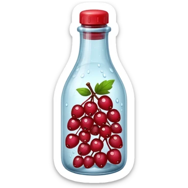 Berry bottle sticker