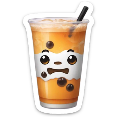 Halloween bubbletea sticker