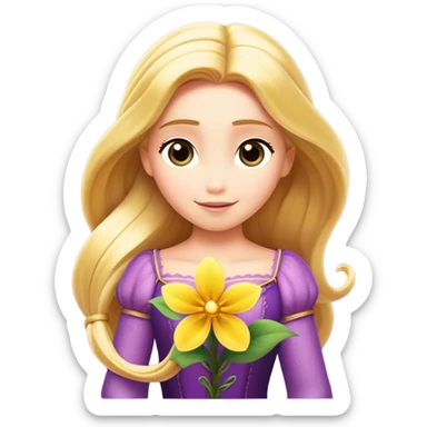 rapunzel flower from the movies sticker