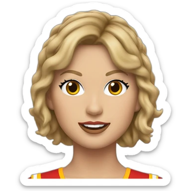 taylor swift kansas city chiefs sticker