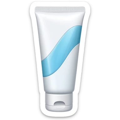 a tube of toothpaste sticker