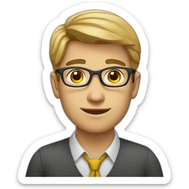 Young handsome male teacher  sticker