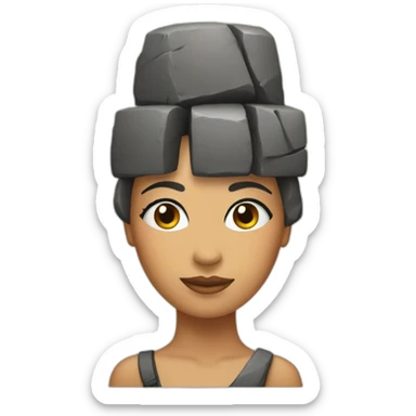 coquette bow on moai sticker