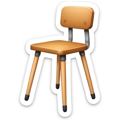 Chair with legs walking sticker