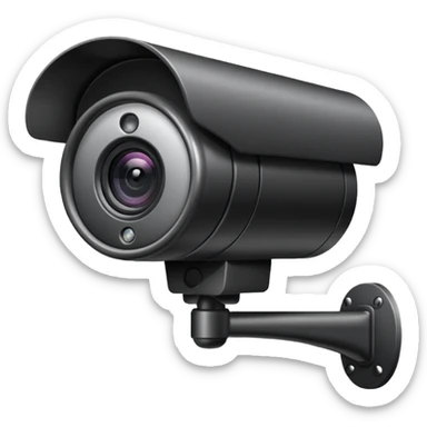CCTV Camera pointing north sticker