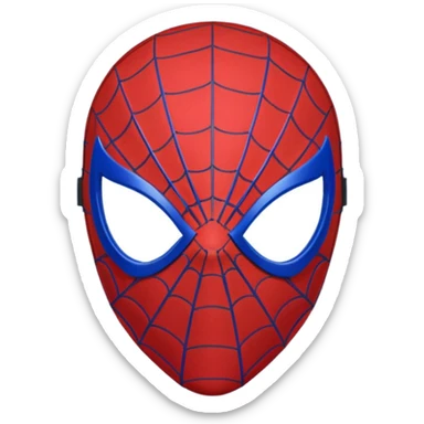 Spider man mask sticker