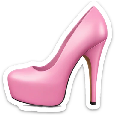pink platform heels pink heels sticker