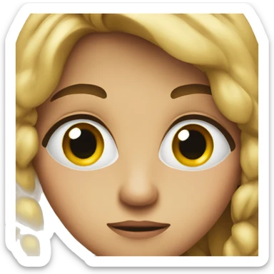 Suspicious look  sticker