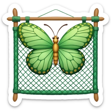 butterfly net sticker