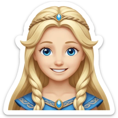 Norse goddess Nana, personification of joy, peace, and happiness  sticker