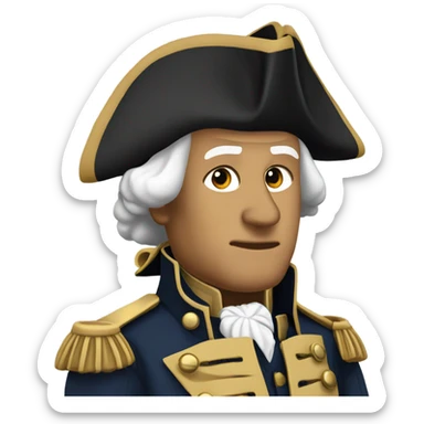 George Washington with an ak47 sticker