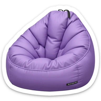 Light pastel  purple bean bag sticker