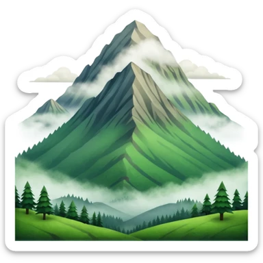 Like a foggy oregon mountain  sticker