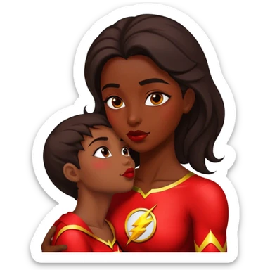The Flash in Kiss She Flash Girl Romantic sticker
