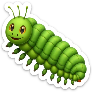 a caterpillar sticker