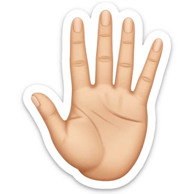 des doigt faisais le chiffre 2 et les autre doigt ferme  sticker