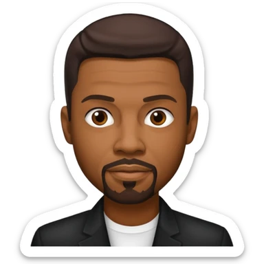 Keith Sweat (b.1961) with dark brown hair sticker