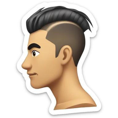 Ninja low taper fade sticker