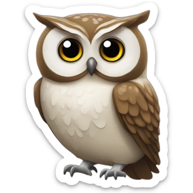 owl called Amoska sticker