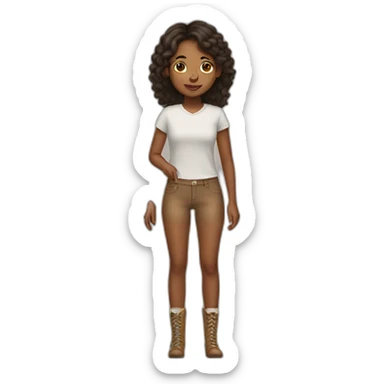 girl with horse legs sticker