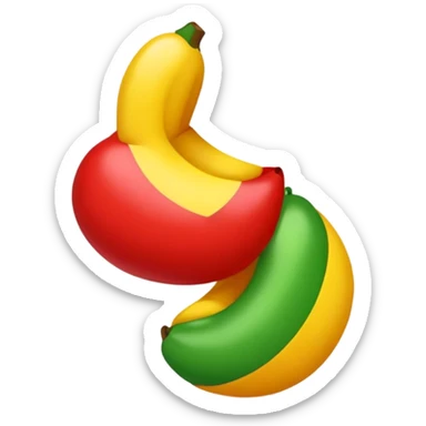 Coração com as cores do reggae  sticker