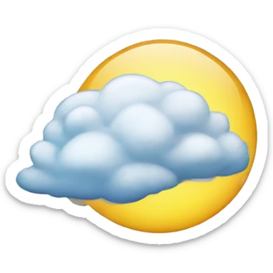 rays from the cloud sticker