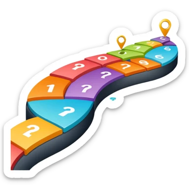 product roadmap for business presentation sticker