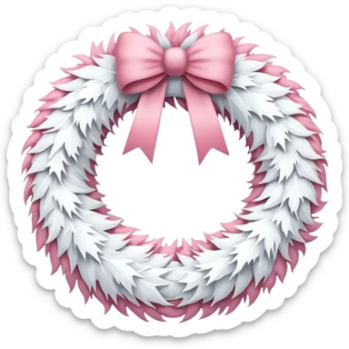 white and pink christmas reef with no green sticker