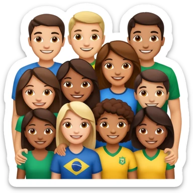Brazilian friends sticker