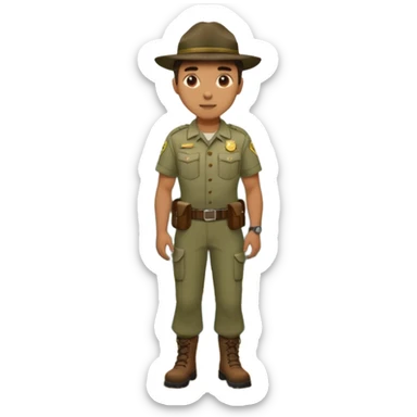 Male Park Ranger sticker