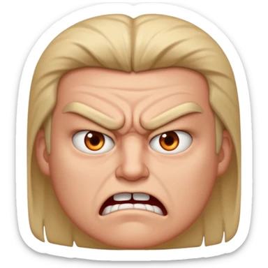 un personage qui rage devant un jeux video sticker