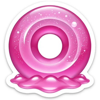 glitter pink Douyin sticker