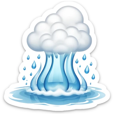 i just need the Steam to rise from water not into cloud  sticker