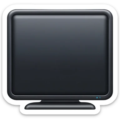 The back of a PC screen sticker