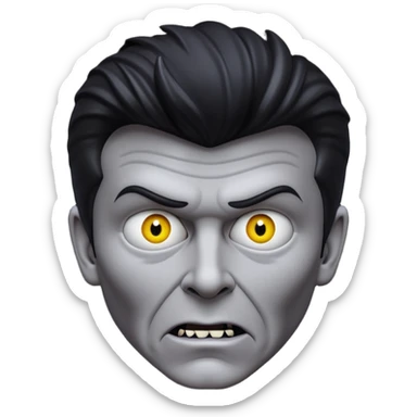 Rick Astley but he is gray as hell, the background is pitch black, he blends in with the pitch black background very well,he looks like he’s hiding in the shadows, his face is [UNKNOWN] but he may have a demonic devious evil killer face, and he may even be a killer sticker