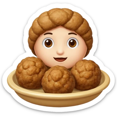 Polpette che allevano polpette sticker