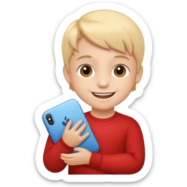 A Lil kid holding 6 7 sticker