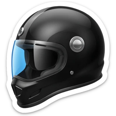 Biker helmet black in colour  sticker