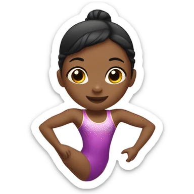 Little girl gymnastics  sticker
