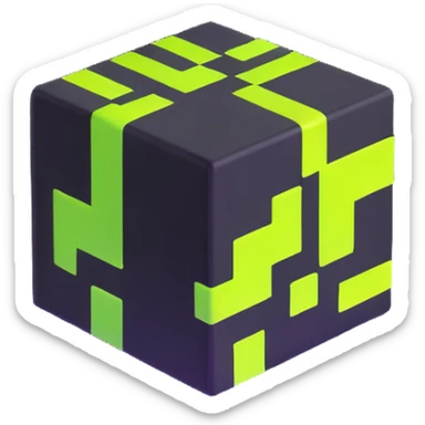 geometry dash cube jumping sticker
