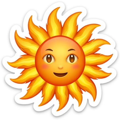 Make the sun into a super nova sticker