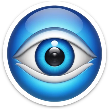 nazar eye bead sticker
