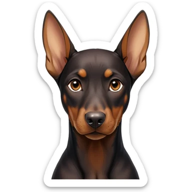 cinematic-noble-doberman puppy-portrait-emoji,-poised-and-regal,-with-a-strong,-athletic-build-and-a-lustrous,-well-groomed-black and tan fur,-deep-set-soulful-brown-eyes,-simplified-yet-sharp-and-sophisticated-features,-highly-detailed, sticker